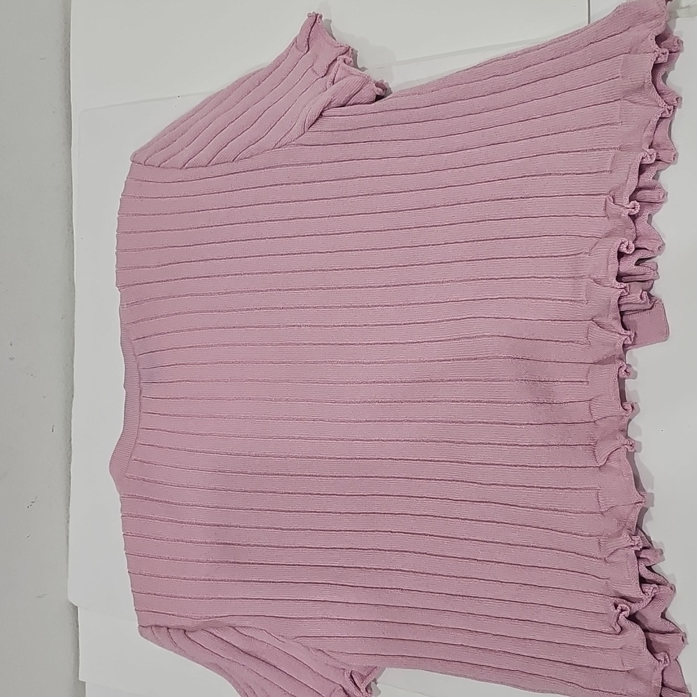 St John Collection Pink Sweather Knit jacket Size 14 Gold Buttom - Picture 10 of 12